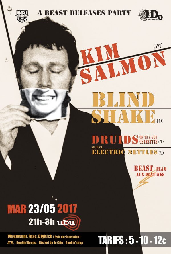 23 Mai 2017 - KIM SALMON BEAST RELEASE PARTY @ UBU - Rennes